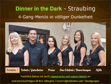 Tablet Screenshot of dinner-in-the-dark-bayern.de